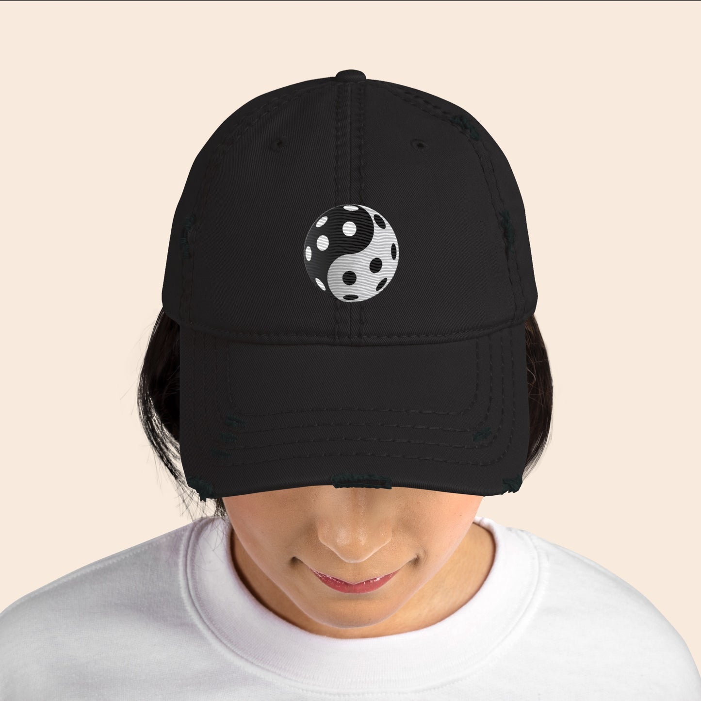 Yin-Yang Unlimited Distressed Cap