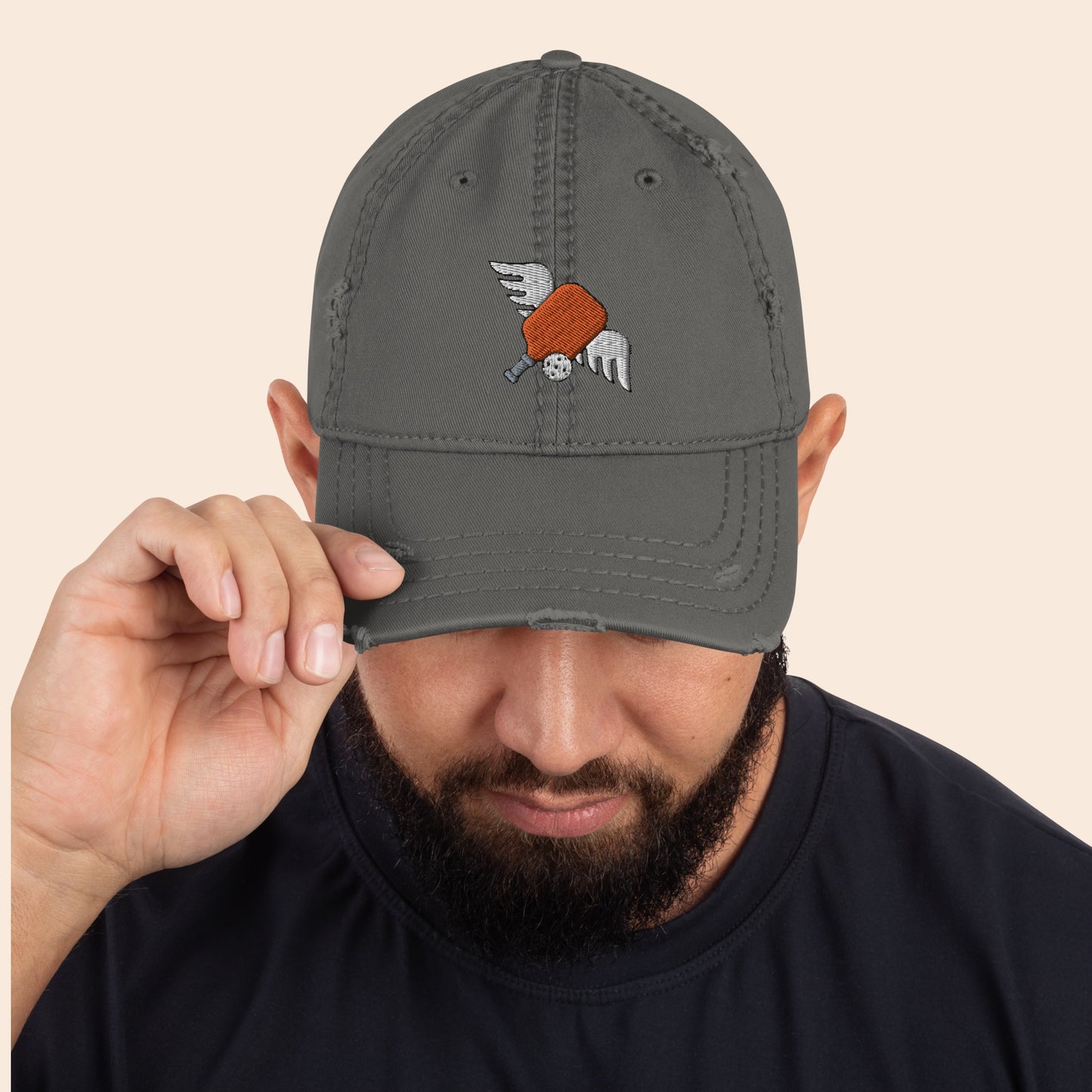 Pickleball Angel Distressed Cap