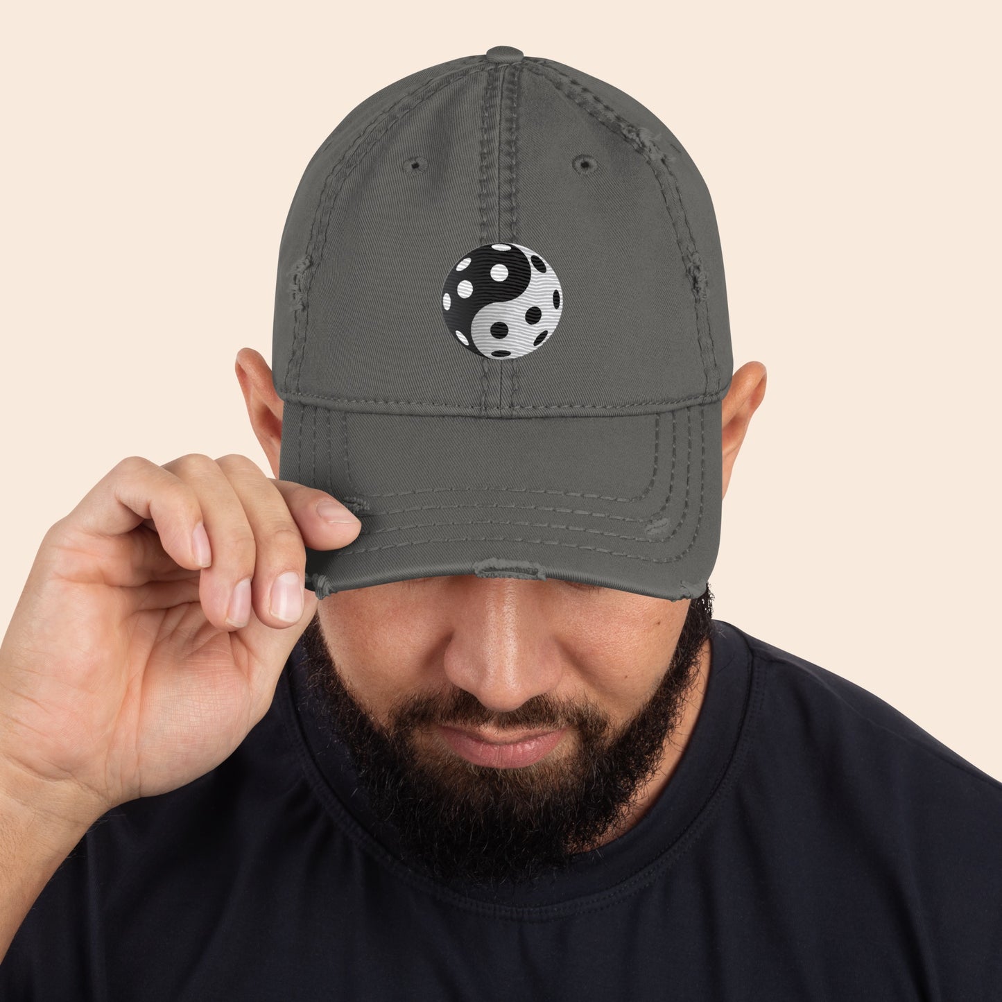 Yin-Yang Unlimited Distressed Cap