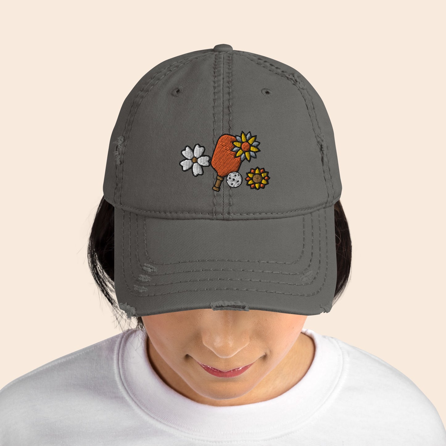 Blooming Ace Distressed Cap