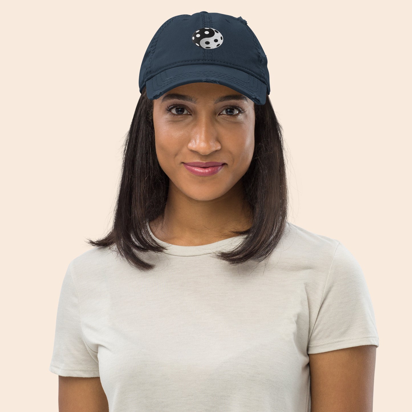 Yin-Yang Unlimited Distressed Cap