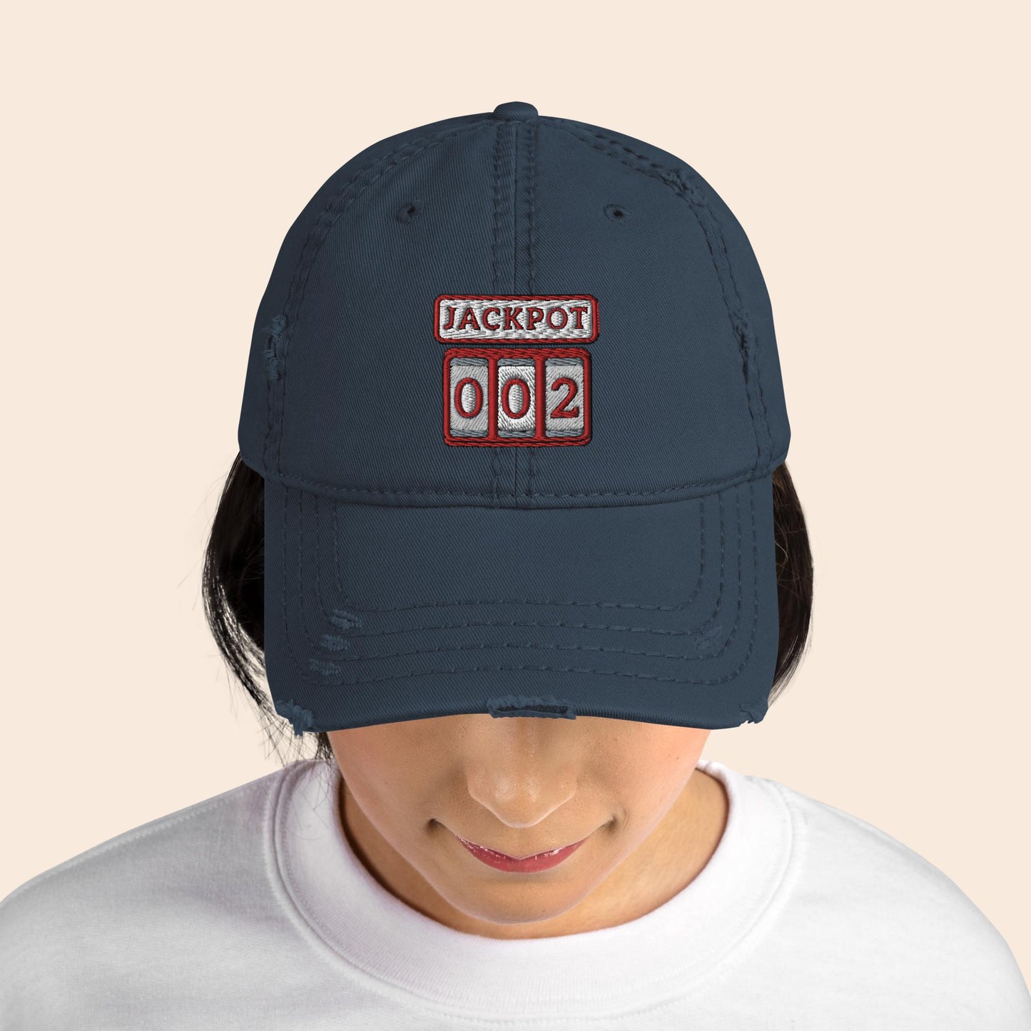 Jackpot Distressed Cap