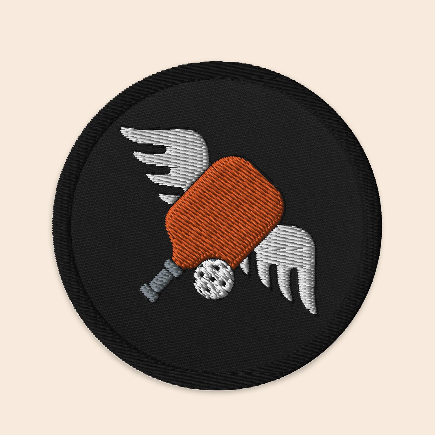 Pickleball Angel Embroidered Patch
