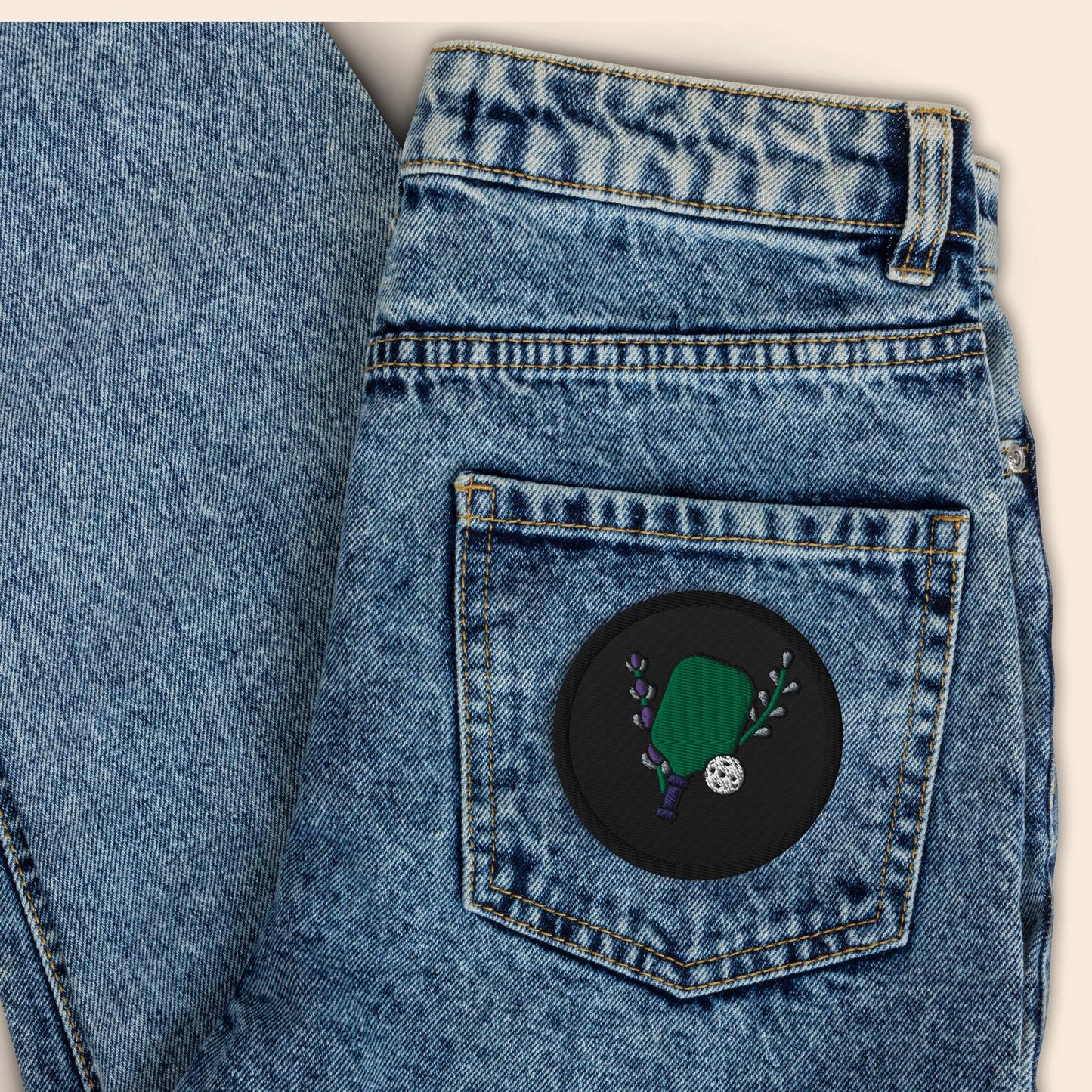 Lavender Paddle Embroidered Patch