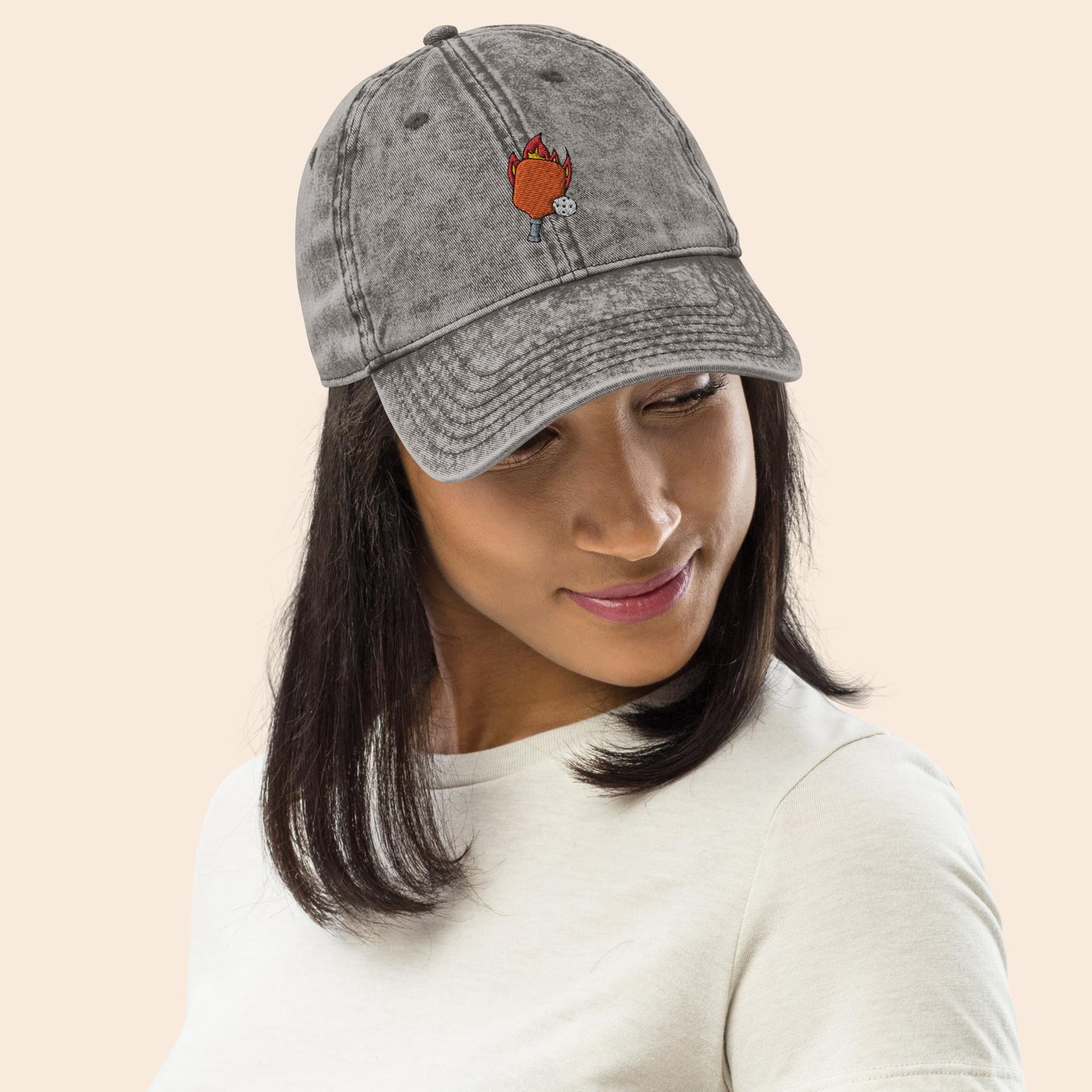 Flaming Paddle Vintage Cap