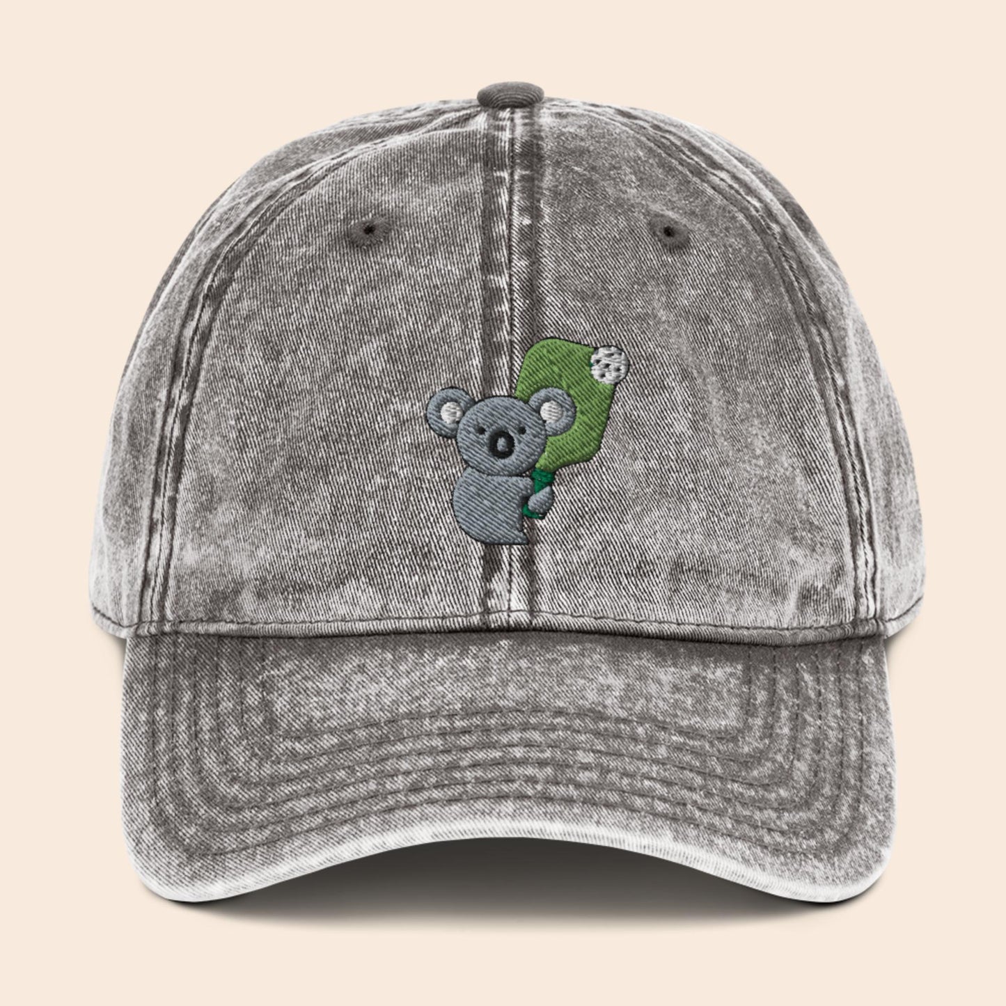 Pickleball Koala Vintage Cap
