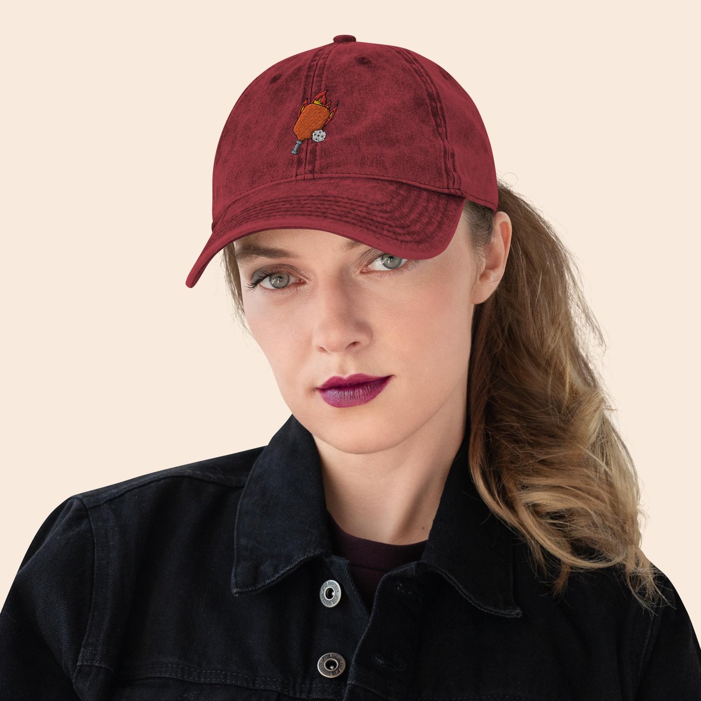 Flaming Paddle Vintage Cap