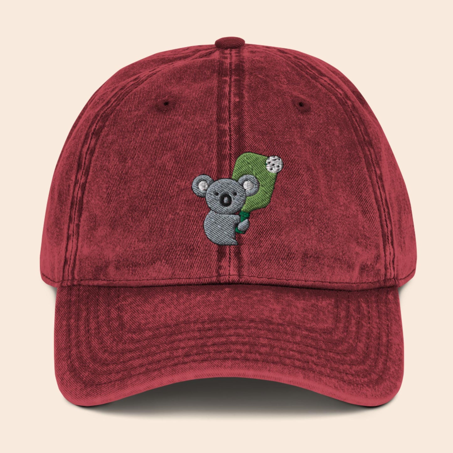 Pickleball Koala Vintage Cap