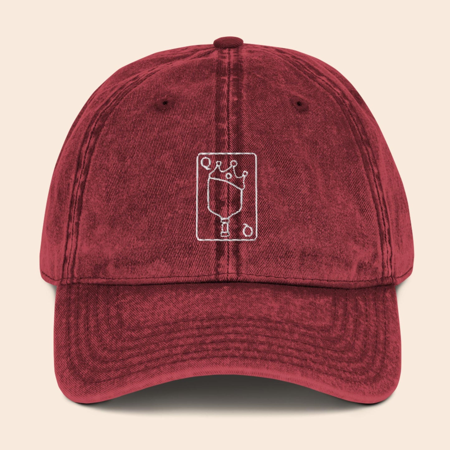 Queen Card Vintage Cap