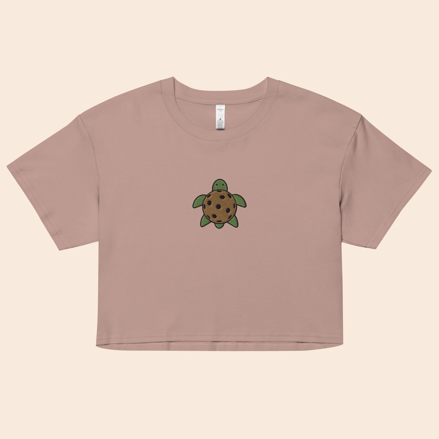 Pickleball Turtle Crop Top
