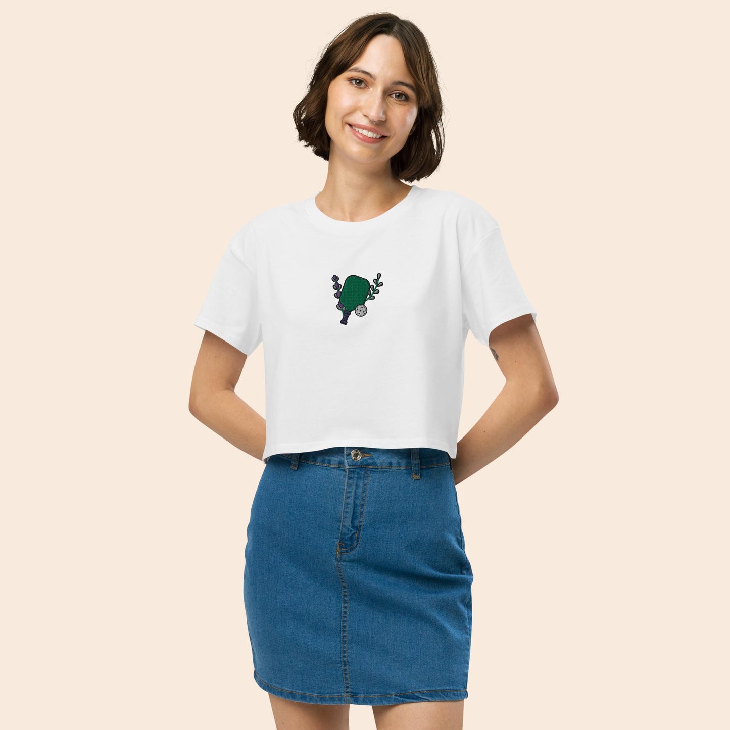 Lavender Paddle Crop Top
