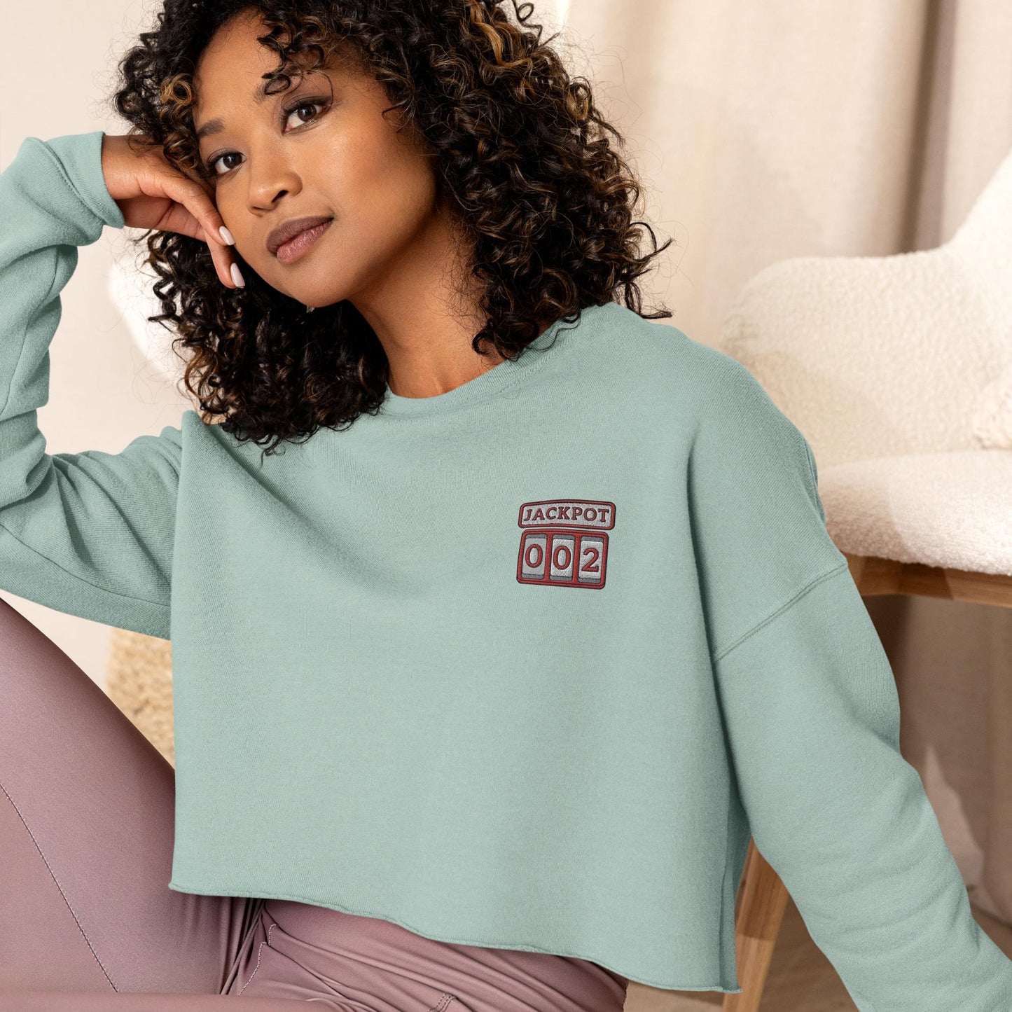 Jackpot Crop Sweatshirt