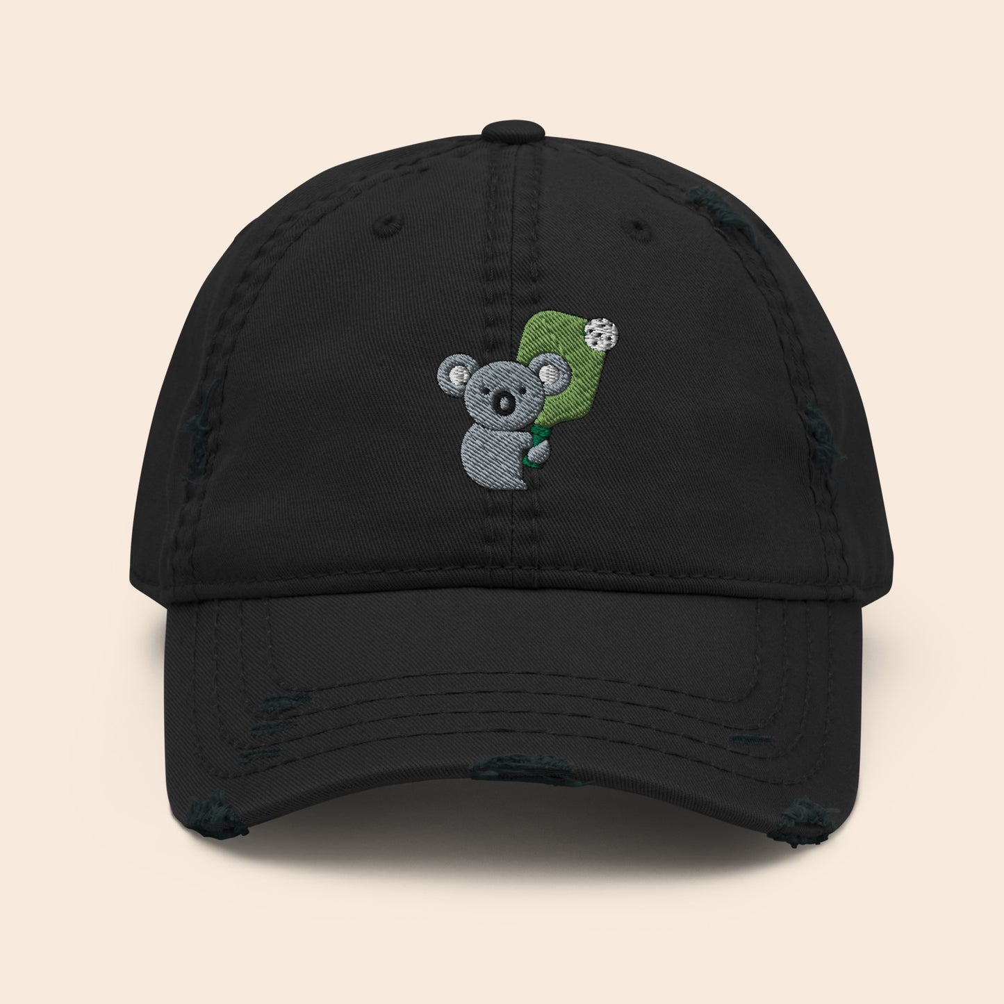 Pickleball Koala Distressed Cap