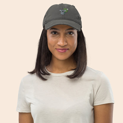 Pickleball Koala Distressed Cap