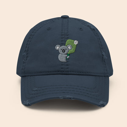 Pickleball Koala Distressed Cap