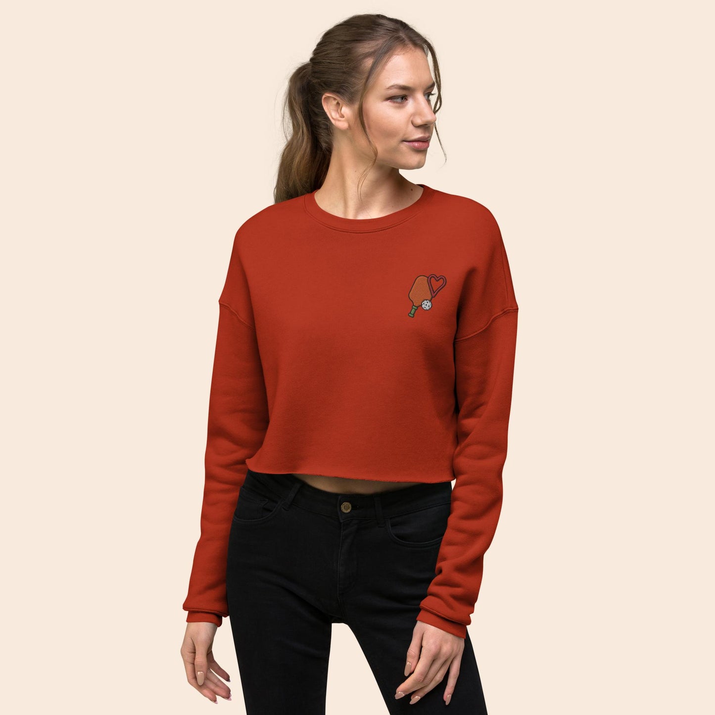 Love Paddle Crop Sweatshirt